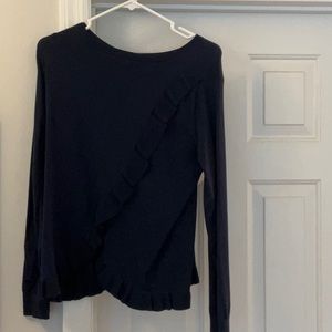Banana Republic sweater with fun back ruffle detail